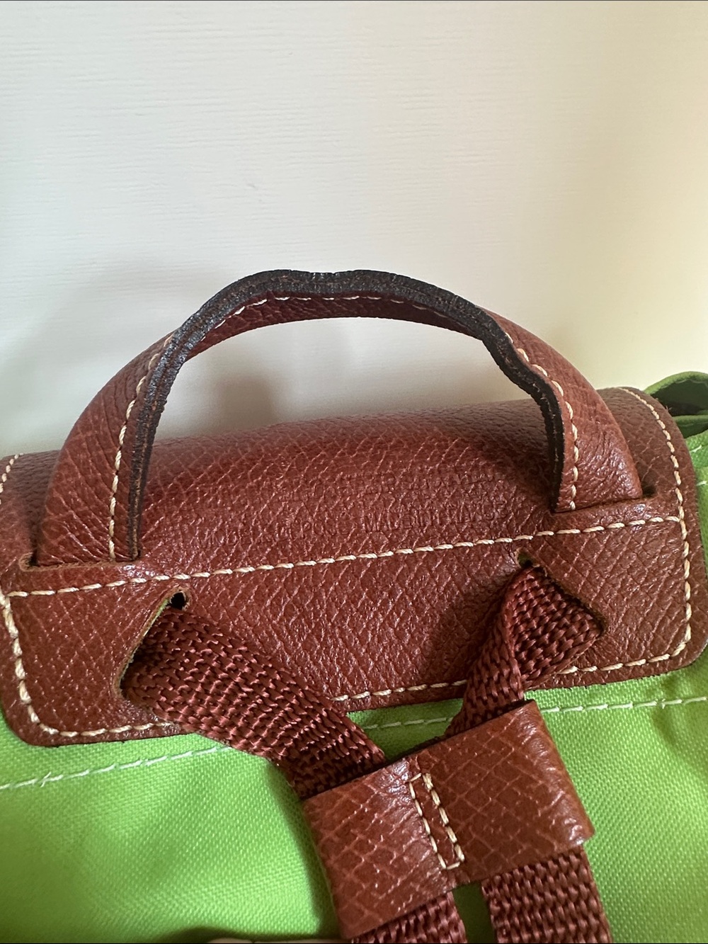 Lime green longchamp backpack - Picture 4 of 14